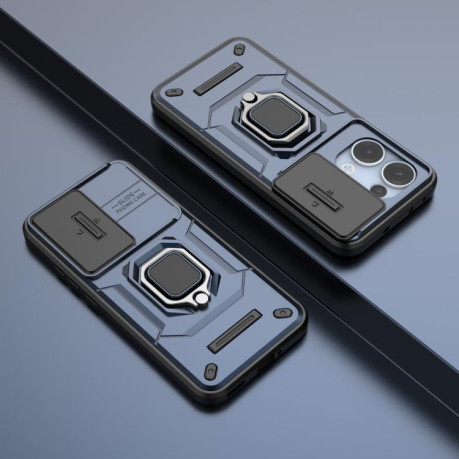Протиударний чохол Sliding Camshield для OPPO Reno13 5G Global - синій