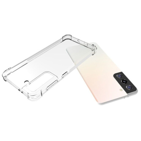 Противоударный чехол Thickening на Samsung Galaxy S21 Plus - прозрачный