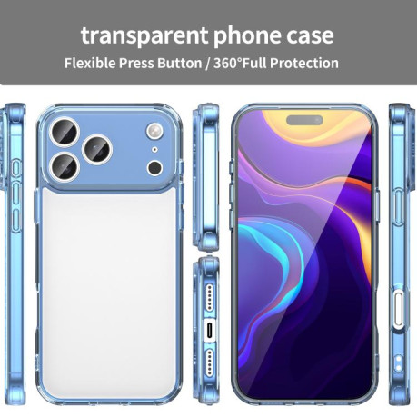 Чехол PC Hybrid TPU Airbag Shockproof для iPhone 17 Pro Max - синий