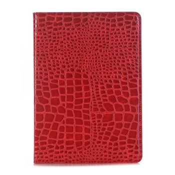 Кожаный Чехол Crocodile красный для iPad 9/8/7 10.2 (2019/2020/2021)