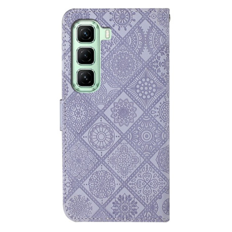 Чохол-книжка Ethnic Style для Infinix Hot 50 4G - фіолетовий