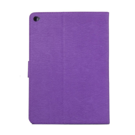 Чехол-книжка Pressed Flowers Butterfly Pattern для iPad Air 2 - фиолетовый