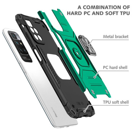 Протиударний чохол Magnetic Armor для Xiaomi Redmi 10 - темно-зелений