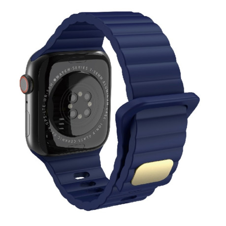 Pемешок Breathable Skin-friendly для Apple Watch Series 8/7 41mm / 40mm / 38mm - темно-синий