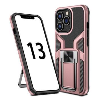 Противоударный чехол Armor 2 in 1 для iPhone 13 Pro - розовое золото