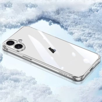 Чехол SULADA TPU Frame + Tempered Glass на iPhone 16  - белый