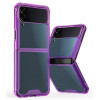 Противоударный чехол Colorful Acrylic Series для Samsung Galaxy Flip3 5G  - фиолетовый