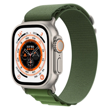 Ремінець Nylon Loop для Apple Watch Ultra 49mm - зелений