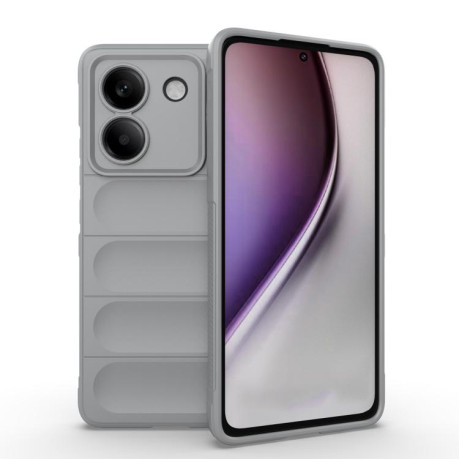 Силиконовый чехол Magic Flannel для Xiaomi Poco M7 Pro 5G - серый
