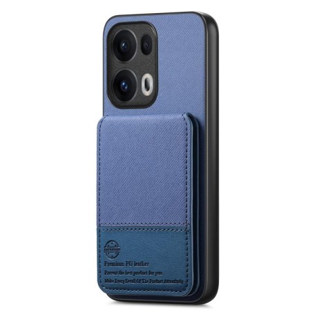 Чохол Twill Fabric Leather Vertical Flip RFID для OPPO Reno13 Pro Global - синій