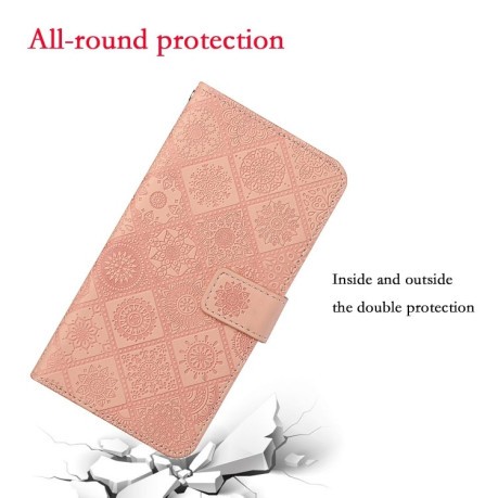Чохол-книга Ethnic Style для Samsung Galaxy A02s - рожевий