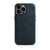 Кожаный чехол iCarer Leather Oil Wax (MagSafe) для iPhone 14 Pro Max - синий