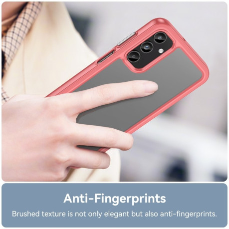 Противоударный чехол Colorful Acrylic Series для Samsung Galaxy A15 - красный