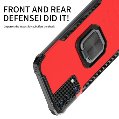 Противоударный чехол Fierce Warrior Series для Realme 8 Pro - красный