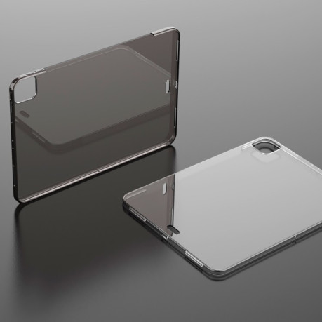 Противоударный силиконовый чехол Soft для iPad Pro 11 2021/2020/2018/Air 2020 - прозрачный с вырезом под клавиатуру