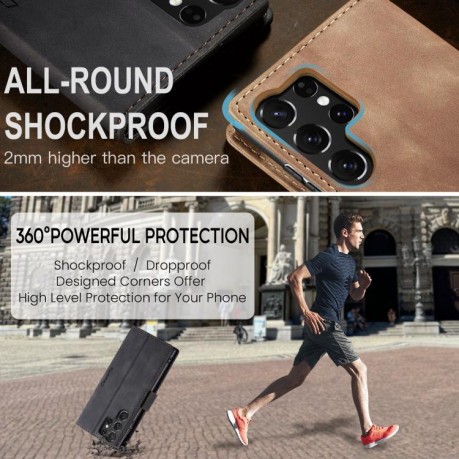Чохол-книжка CaseMe-013 Multifunctional  для Samsung Galaxy S25 Ultra 5G - чорний