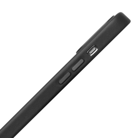 Шкіряний чохол QIALINO Nappa Leather Case (з MagSafe Support) для iPhone 14/13 - чорний