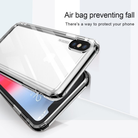 Ударопрочный чехол Baseus Airbags case на iPhone Xs Max - прозрачно-черный