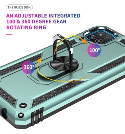Протиударний чохол 360 Degree Rotating Holder Samsung Galaxy A12/M12 - зелений