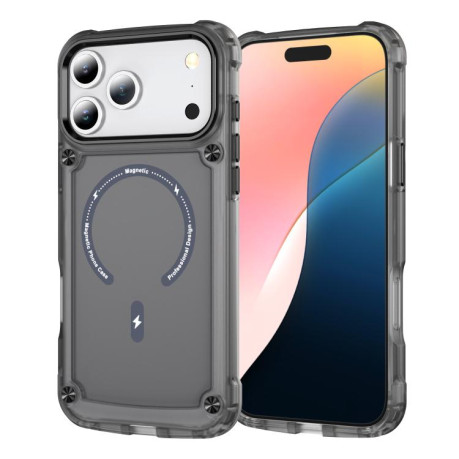 Противоударный чехол Skin Feel TPU + PC MagSafe Magnetic для iPhone 17 Pro - черный