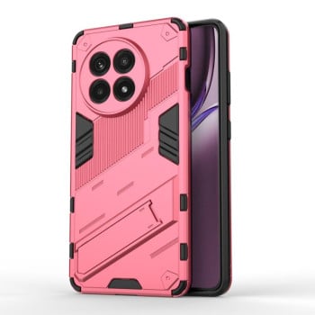 Противоударный чехол Punk Armor с подставкой на OnePlus 13R/Ace 5/Ace 5 Pro - светло-красный