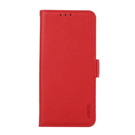 Шкіряний чохол-книжка KHAZNEH Genuine Leather RFID для OnePlus 13R/Ace 5/Ace 5 Pro - червоний