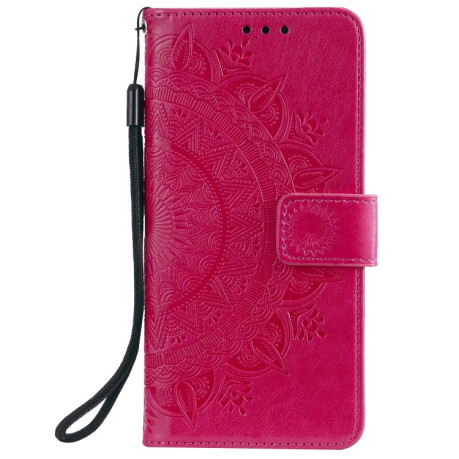 Чехол-книжка Totem Flower для Xiaomi Mi 11 - красный
