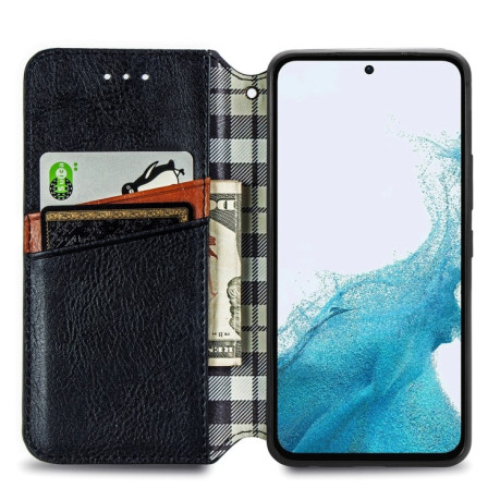 Чохол-книжка Cubic Grid  для Samsung Galaxy A36 5G - чорний