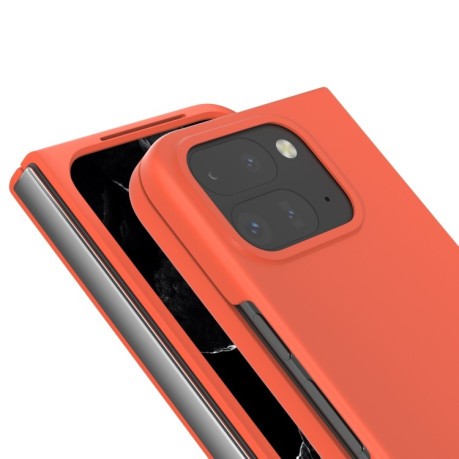 Протиударний чохол Skin Feel PC для Google Pixel 9 Pro Fold - помаранчевий