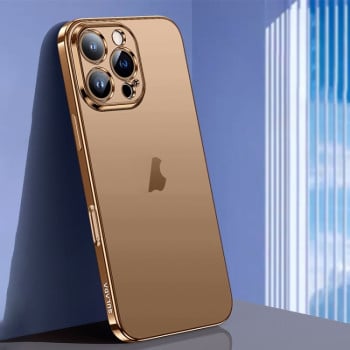Чехол SULADA Electroplating Frosted TPU на iPhone 16 Pro Max - золотой