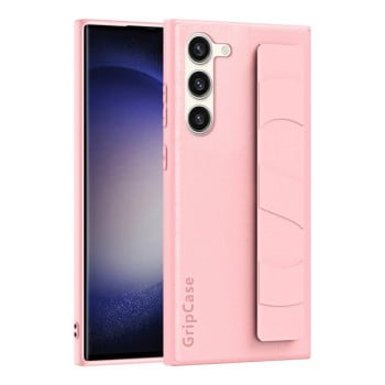 Чохол Skin Elastic Wrist Grip Back Cover для Samsung Galaxy S24 5G - рожевий