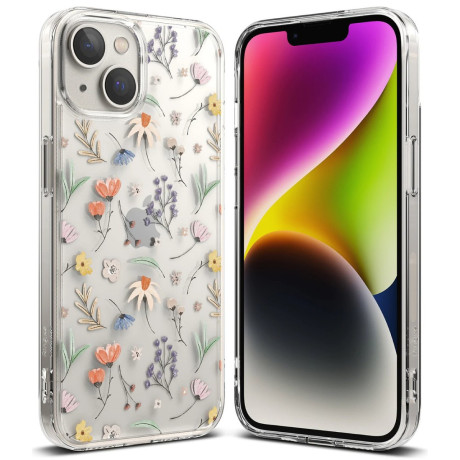 Чохол Ringke Fusion Design Armored Case Cover with Gel Frame  для iPhone 14 Plus - Dry flowers