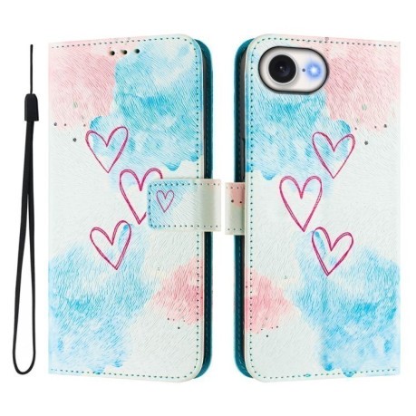 Чехол-книжка Colored Drawing Pattern для iPhone 16e - разноцветный