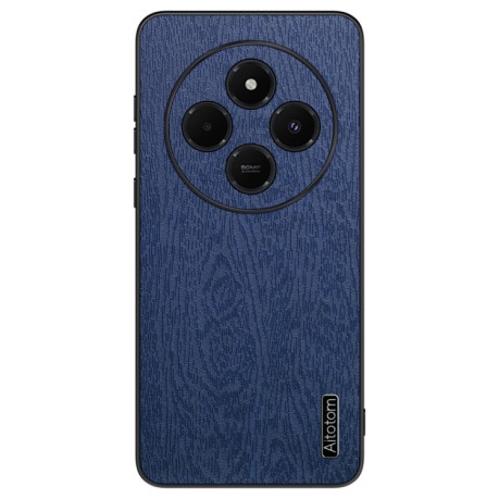 Чохол Tree Bark Leather Shockproof для Xiaomi Redmi 14C 4G/Poco C75/Redmi A4 5G - синій