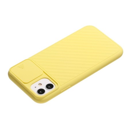 Чехол Sliding Camera на iPhone 11 - желтый