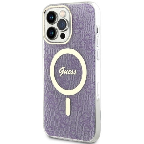Оригінальний чохол Guess 4G MagSafe для iPhone 14 Pro Max - purple