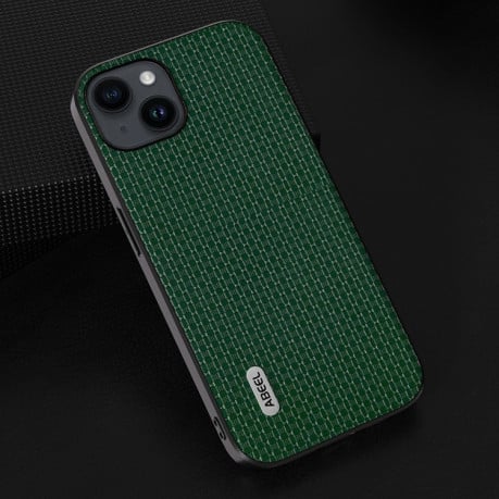 Чохол ABEEL Genuine Leather Luxury для iPhone 15 - зелений
