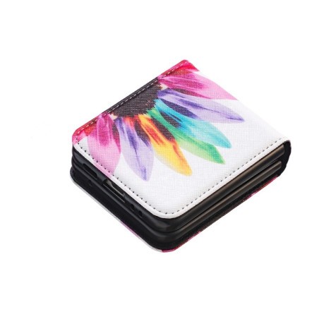 Чохол-книжка Colored Drawing Pattern Invisible Samsung Galaxy Flip 5 - Sun Flower