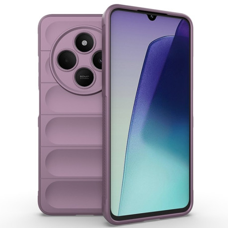 Силіконовий чохол Magic Flannel для Xiaomi Redmi 14C 4G/Poco C75/Redmi A4 5G - фіолетовий