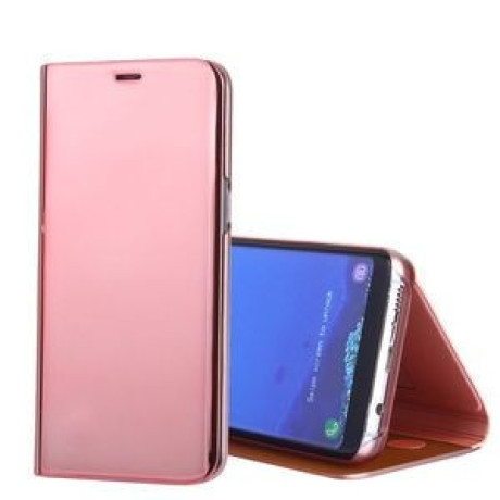 Чехол книжка Clear View на Samsung Galaxy S8/G950 Electroplating Mirror-розовое золото