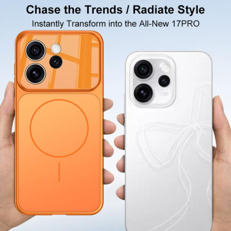 Матований тонкий чохол Gkk Change to 17 Pro з MagSafe для OPPO Reno15 Pro 5G Global — чорний