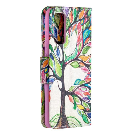 Чехол-книжка Colored Drawing Series на Samsung Galaxy S20 FE - Life Tree