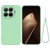 Силиконовый чехол Solid Color Liquid Silicone для Xiaomi 15T Pro 5G — зелёный