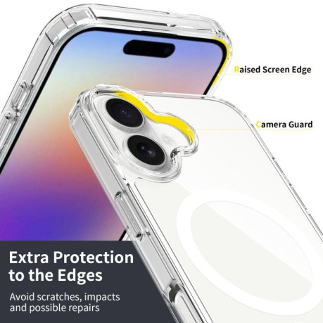 Акриловий протиударний чохол Magsafe Scratchproof Acrylic TPU для iPhone 17 - прозорий