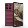 Силіконовий чохол Magic Flannel для Motorola Edge 70 5G Global — бордовий