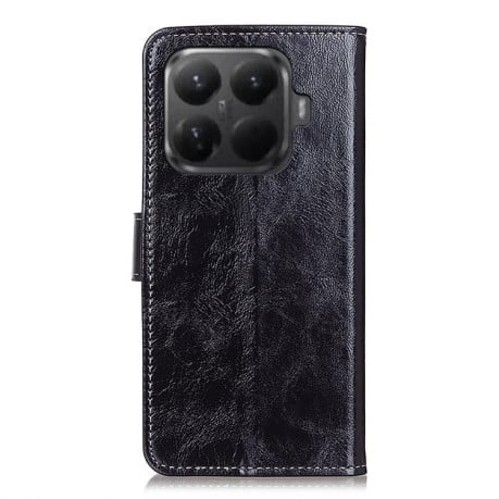 Чехол-книжка Magnetic Retro Crazy Horse Texture на Xiaomi 15T Pro 5G - черный