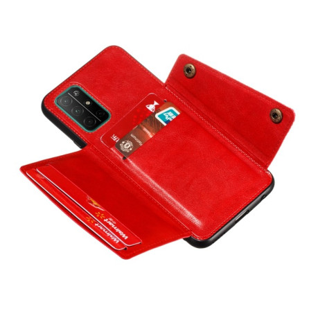 Протиударний чохол Double Buckle для Samsung Galaxy M52 5G - червоний
