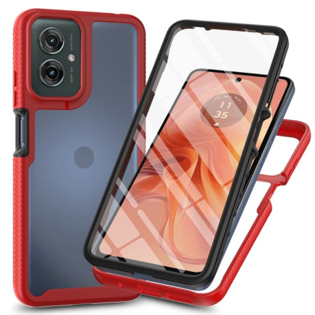 Противоударный чехол Starry Sky Series на Motorola Moto G55 - красный