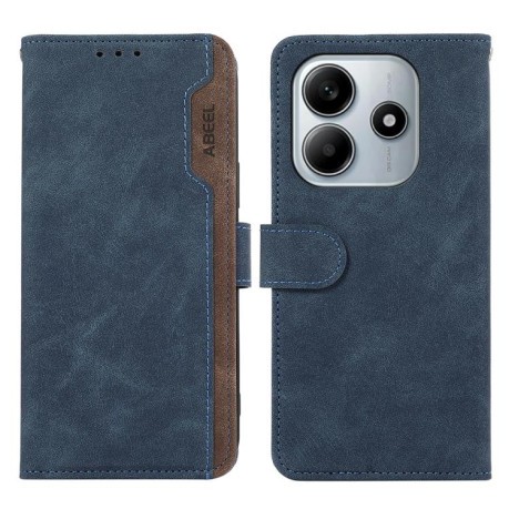 Чохол-книжка ABEEL Color Block Magnetic RFID Leather Xiaomi Redmi Note 14 4G 164.48mm - синій