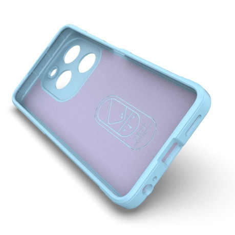 Силиконовый чехол Magic Flannel для Infinix Smart 8 - синий